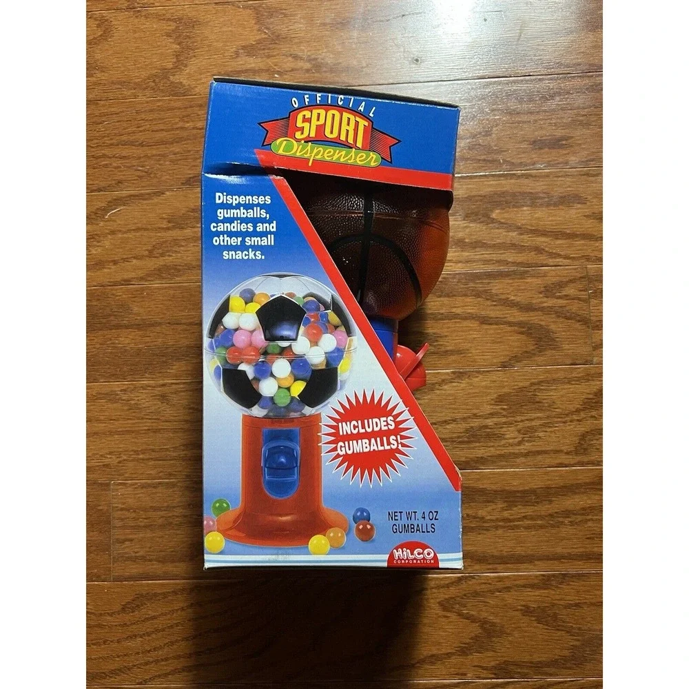 HilCo Official Sport Gumball Dispenser Basketball NIB Includes Gum‎ (Old)